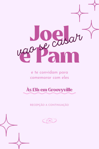 Invitation Card Template for a Wedding Celebration Featuring a Minimalistic Aesthetic 4469f