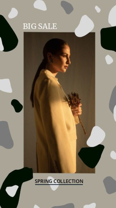 Instagram Story Video Maker to Promote a Big Sale Spring Collection