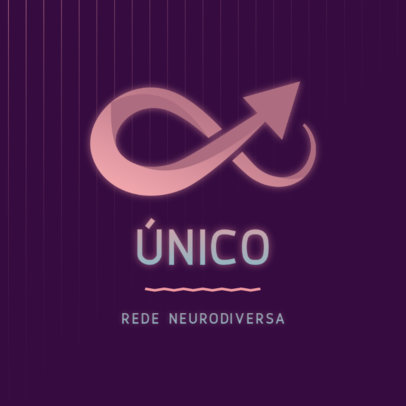 Logo Creator for a Neurodiversity Network Featuring an Abstract Icon