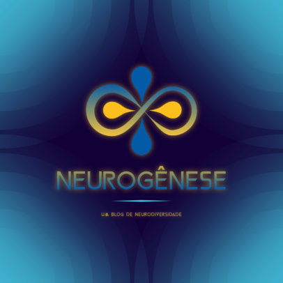 Abstract Logo Generator for a Blog About Neurodiversity
