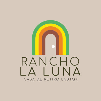 Logo Generator for an LGBTQ+ Retirement Home with a Rainbow Theme