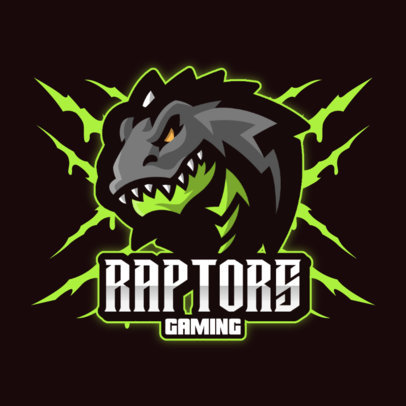 Logo Maker for a Sports Team Featuring Dinosaur Graphics