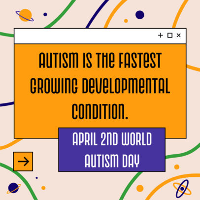 Instagram Post Design Template for a Carousel Celebrating Neurodiversity