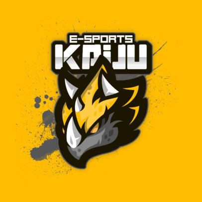 Logo Generator for an eSports Squad with a Triceratops Head Graphic
