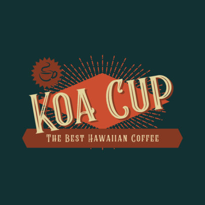 Logo Maker for a Coffee Brand With Simple Icons and Unique Typefaces