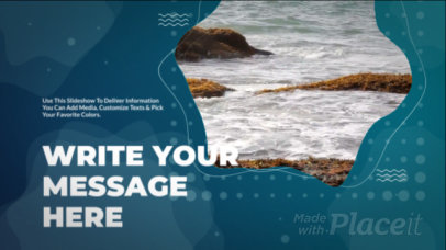 Slideshow Video Template Featuring Wavy Animations with Background Patterns