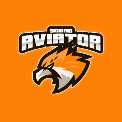 Logo Maker for a Gaming Squad with an Eagle Graphic
