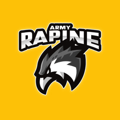 Team Logo Maker with a Bird of Prey Mascot Graphic