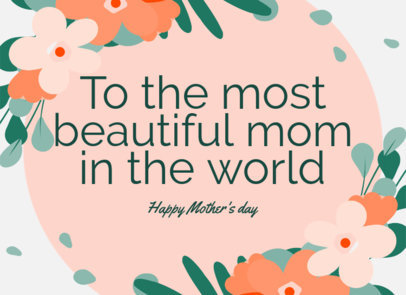 Classy Greeting Card Design Template with a Mother's Day Theme