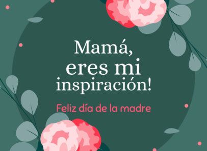 Greeting Card Design Generator with a Cute Message for Mother's Day