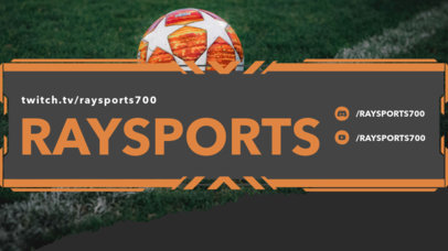 Twitch Offline Screen Generator for Sports Channels Featuring Modern Frames
