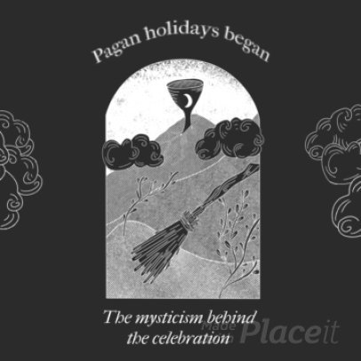Instagram Post Video Creator with a Pagan Holidays Theme and a Dark Academia Aesthetic