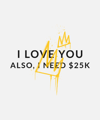 The Tinder Swindler-Inspired T-Shirt Design Maker Featuring a Funny Quote 3247k 4488-3