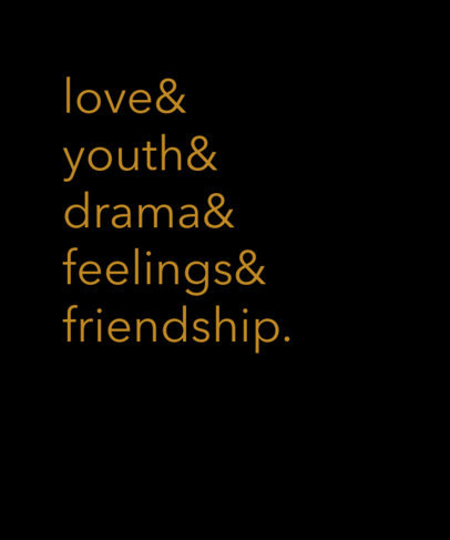 Typography T-Shirt Design Maker with a Quote Inspired by Euphoria 3855h-4487