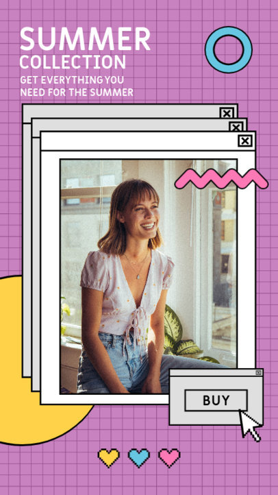 Instagram Story Generator Featuring Seasonal Drop Promos with Retro Layouts