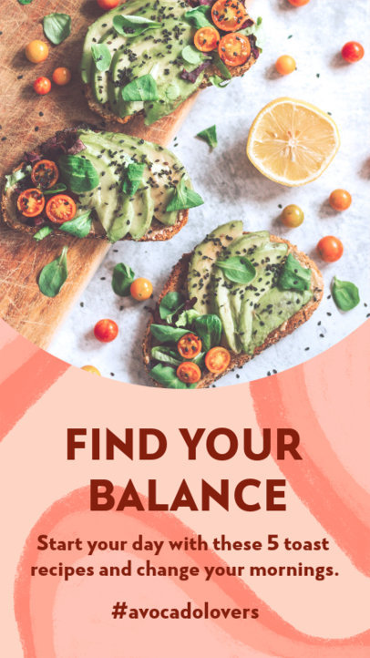 Wellness-Themed Instagram Story Design Creator with a Modern Style