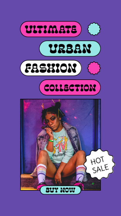 Fashion-Themed Instagram Story Generator to Announce an Apparel Collection Sale