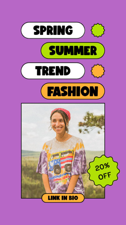 Instagram Story Maker to Promote a Spring-Summer Fashion Collection Sale
