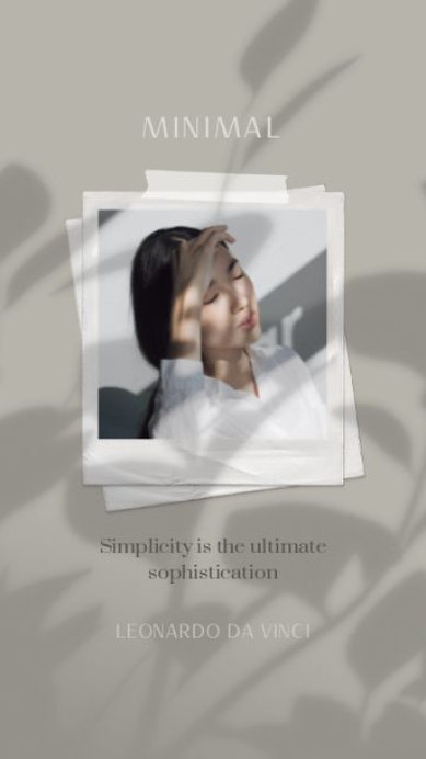 Classy Instagram Story Video Template with Polaroid Frames and Animated Shadows