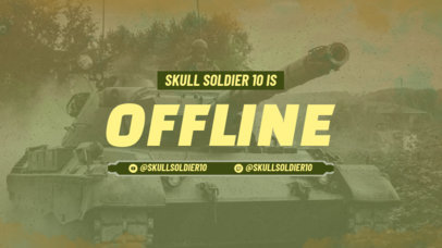 Twitch Offline Banner Design Generator for Gamers With COD-Inspired Pictures