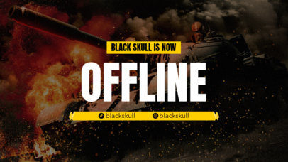 Twitch Offline Banner Generator With a War Theme Inspired by COD