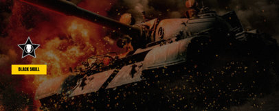 Twitch Profile Banner Design Maker With Graphics Inspired by Call of Duty