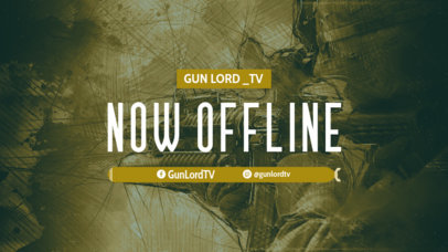 Twitch Offline Banner Maker for Streamers With Call of Duty-Inspired Graphics
