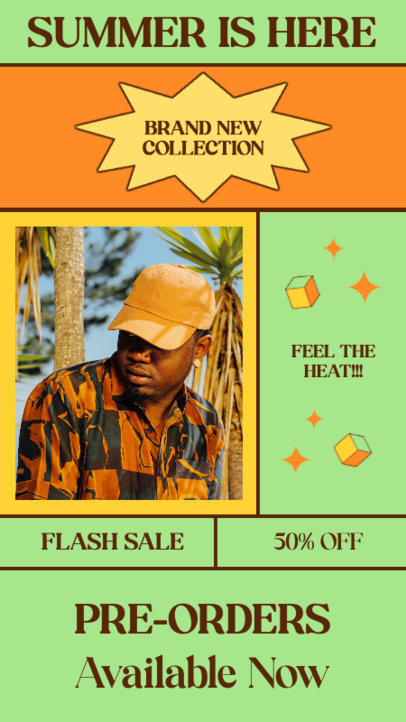 Instagram Story Generator for a Clothing Brand's Summer Flash Sale