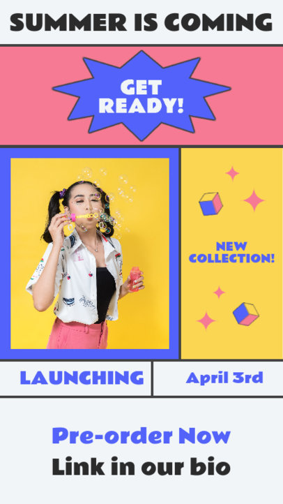 Instagram Story Creator for a Clothing Brand's New Collection Pre-Order 4967c-el1