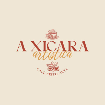 Logo Maker for Coffee Shops Featuring Unique Fonts and Vintage Icons