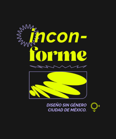 T-Shirt Design Maker for a Gender Neutral Clothing Brand 4940