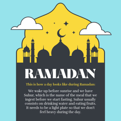 Instagram Post Design Creator With Information About Ramadan 4985-el1