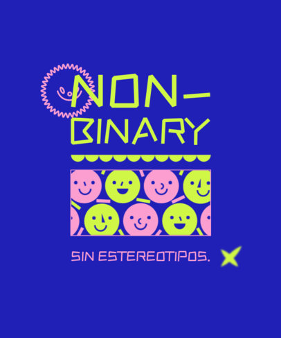 Fun T-Shirt Design Creator for a Non-Binary Clothing Brand 4940B