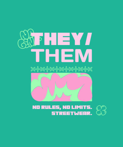 T-Shirt Design Generator for a Gender Neutral Fashion Brand 4940C