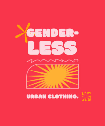Clothing Brand T-Shirt Design Maker for Genderless Streetwear 4940D