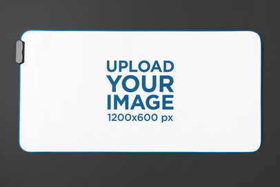Simple Mousepad Mockup Featuring a Customizable Background