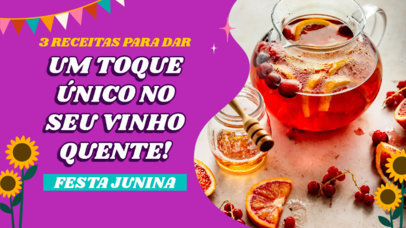 YouTube Thumbnail Maker With Recipes for Festa Junina 