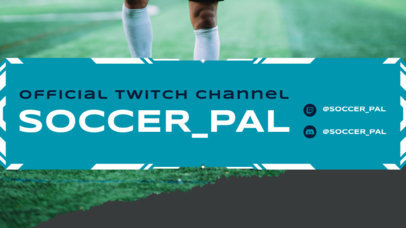 Twitch Offline Screen Template for a Soccer-Themed Streaming Channel