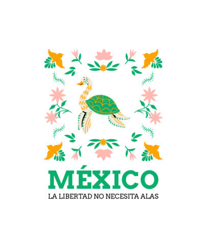 T-Shirt Design Maker Featuring a Mexican Theme with a Duck-Turtle Animal Graphic 4976-el1