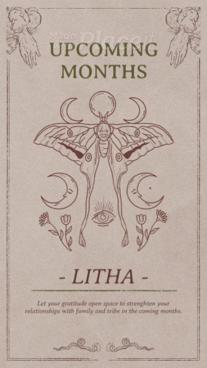 Esoteric Instagram Story Video Maker With a Dark Academia Aesthetic