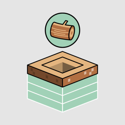 Minecraft-Inspired Twitch Sub Badge Maker Featuring Different Resources 5023