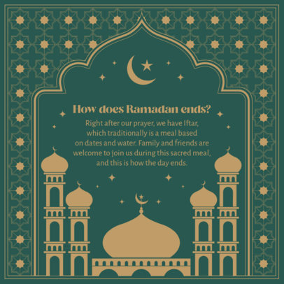 Instagram Post Design Creator to Share Information About Ramadan 4983d-el1