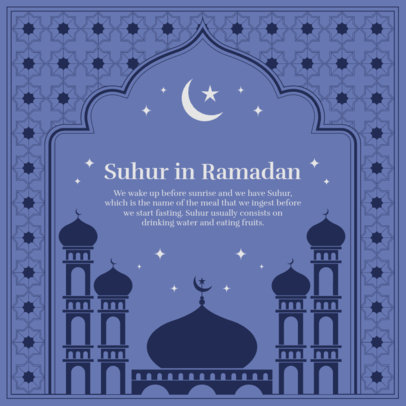 Informative Instagram Post Design Maker Featuring Ramadan Facts 4983f-el1