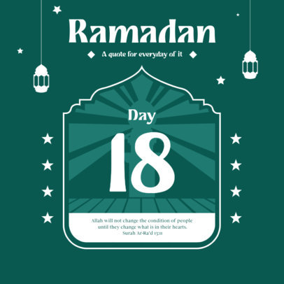 Instagram Post Design Generator to Share Facts About Ramadan 4984c-el1