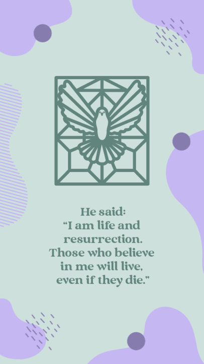 Instagram Design Creator Featuring a Christian-Easter Quote