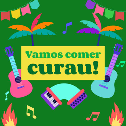 Instagram Post Maker With Festive Graphics and a Festa Junina Theme 4496d