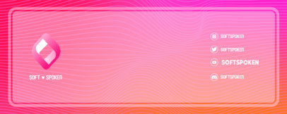 Twitch Profile Banner Design Creator With a Modern Style for ASMR Streamers