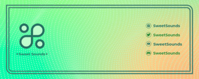 Twitch Profile Banner Design Generator Featuring a Bright-Colored Gradient