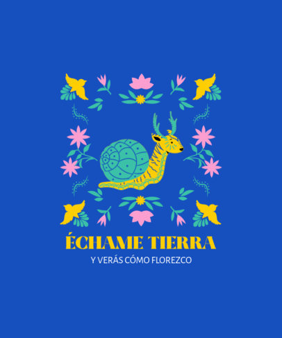 T-Shirt Design Generator Featuring a Colorful Surreal Animal Illustration 4976a-el1