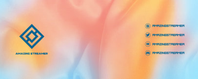 Twitch Profile Banner Generator Featuring Gradient Texture Backgrounds
